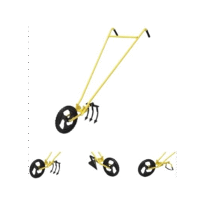 Hectare Wheel Hoe With 7″ Weeder + 3 Tooth Cultivator + Furrow Attachment