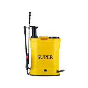 FarmEarth Super 2 In 1 Agriculture Battery Operated Knapsack Garden Sprayer, 16L Capacity, 12V x 8A Battery, Yellow Color