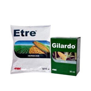 FMC Gilardo (30ml) + Etre (500gm) Topramezone 336 gl Herbicide, Effectively Control Broad Leaf Narrow Leaf Weeds In Maize Crop