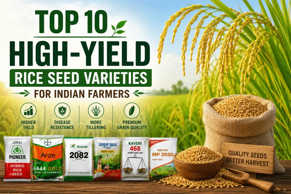 Top 10 High Yield Rice Seed Varieties for Indian Farmers