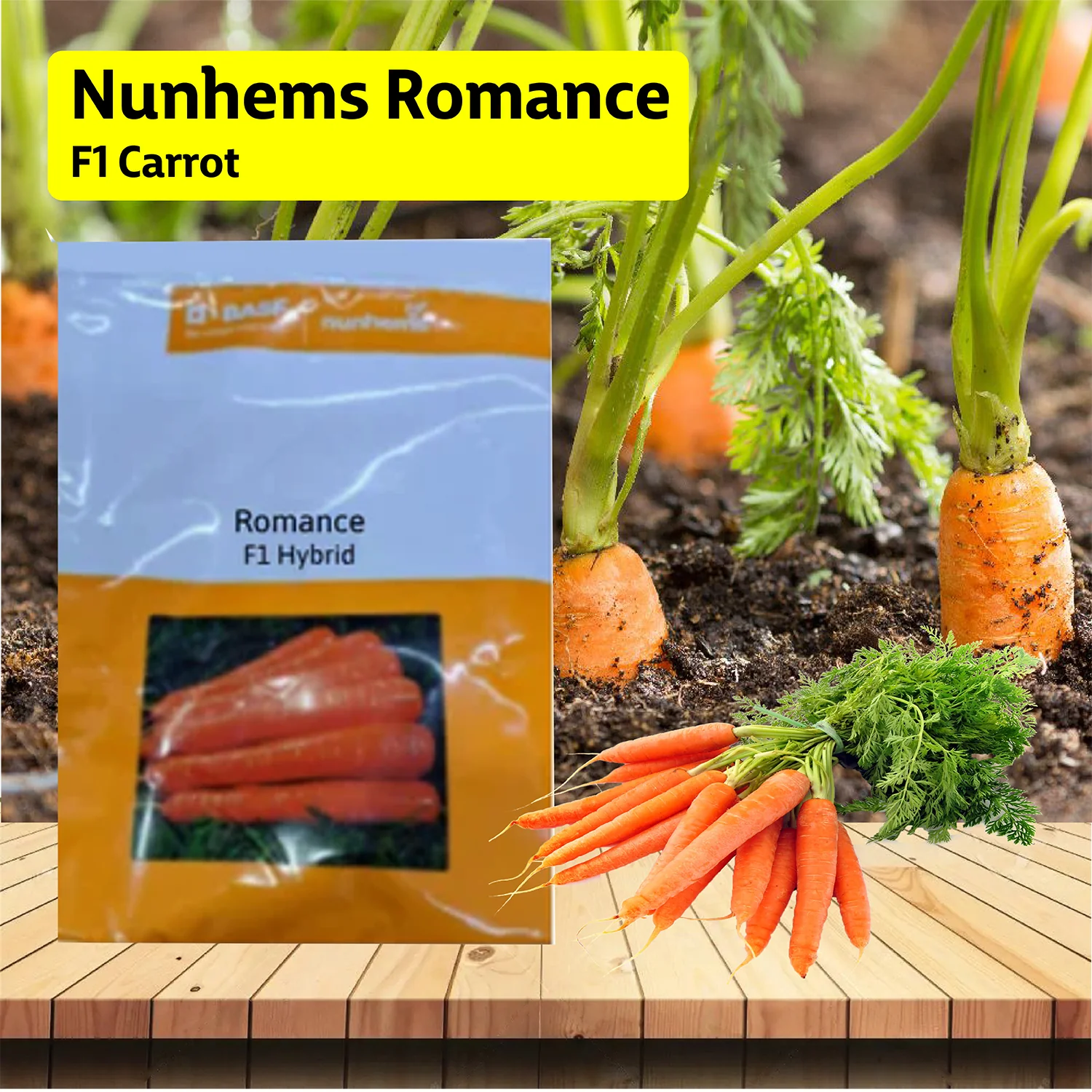 ROMANCE F1 CARROT SEED(1laks seeds)
