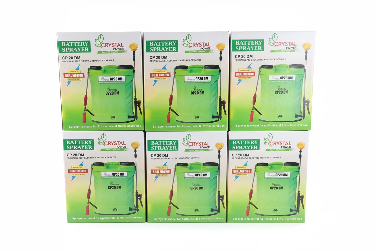 Crystal Power CP-20 DM Knapsack Sprayer – Double Motor, 20 Litre - Image 2